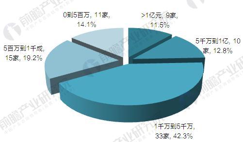 2016年中國3D打印行業(yè)企業(yè)競(jìng)爭(zhēng)營(yíng)收規(guī)模格局
