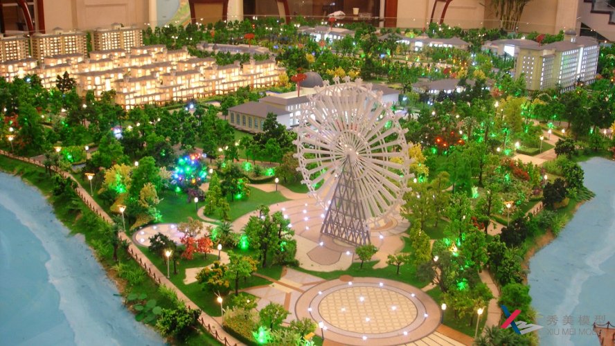 沙盤模型制作廠家告訴你關于園林沙盤模型的配景制作方法